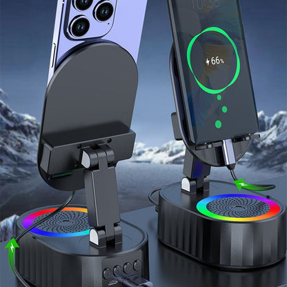 🔊 5-in-1 Bluetooth Speaker Stand | 300° Rotation
