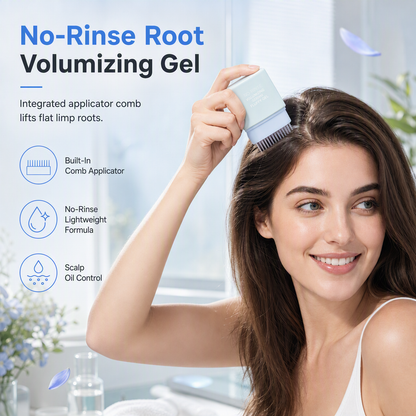 💇 Root Volumizing Gel Comb | No-Rinse 80ml