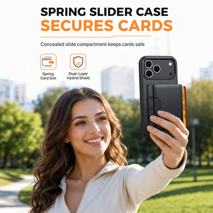 📱 Card Holder Phone Case | Protective Slider Shell