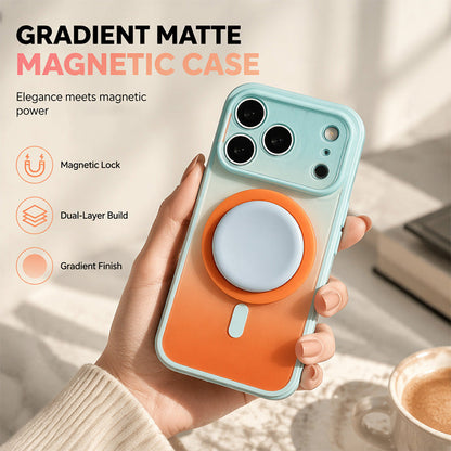 🌈 Magnetic Gradient Phone Case | Built-In Stand