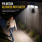 ☀️ Solar 3-Head Motion Sensor Light | IP65
