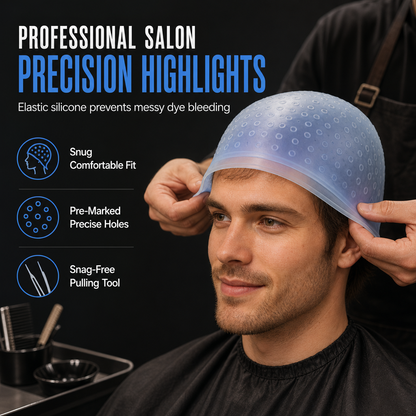 🎨 Silicone Highlighting Cap | Hair Coloring Kit