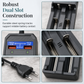 🔋 Dual-Slot Lithium Battery Charger | USB Output
