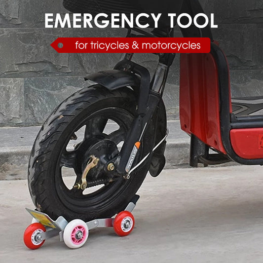 🛞 Motorcycle Flat-Tire Moving Aid | 5 Wheels