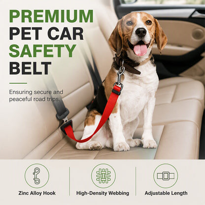 🚗 Adjustable Pet Car Seat Belt | 38–62cm