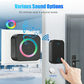 🔔 Wireless Doorbell | LED Flash & 63 Chimes