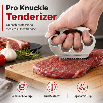🥩 Aluminum Meat Tenderizer | Knuckle Grip