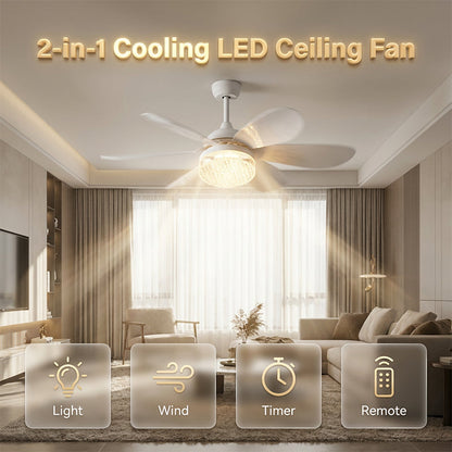 2-in-1 Cooling LED Ceiling Fan