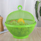 🍓 Mesh Fruit Basket with Lid | Wash & Drain