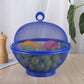 🍓 Mesh Fruit Basket with Lid | Wash & Drain