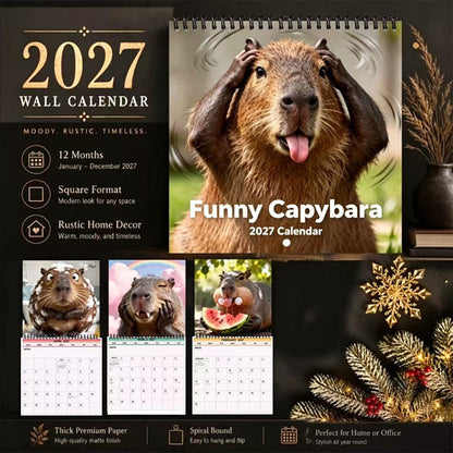🦫 Capybara Calendar 2027 | 3 Fun Styles