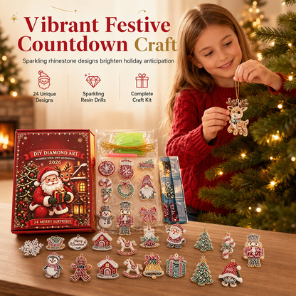 🎄 24-Day Christmas Ornament DIY Kit | 2 Themes
