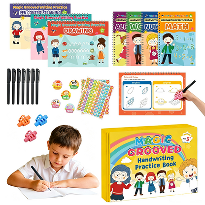 ✍️ Grooved Handwriting Practice Set | 7 Books