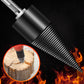 Detachable Firewood Splitting Drill Bit with Multiple Shank Types