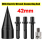 Detachable Firewood Splitting Drill Bit with Multiple Shank Types