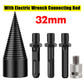 Detachable Firewood Splitting Drill Bit with Multiple Shank Types