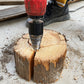 Detachable Firewood Splitting Drill Bit with Multiple Shank Types
