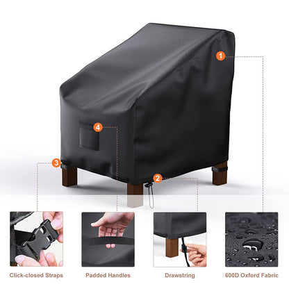 Heavy-Duty Waterproof Patio Chair Cover with Air Vents