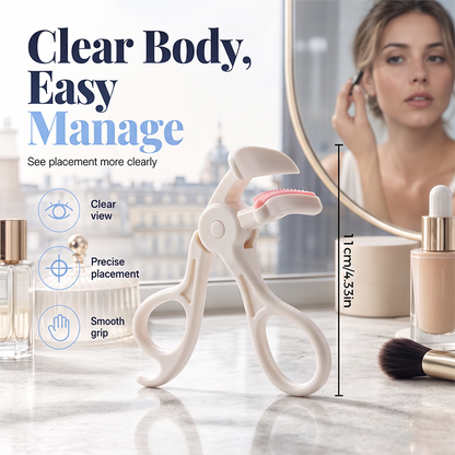 Wide-Angle Eyelash Curler with Comb
