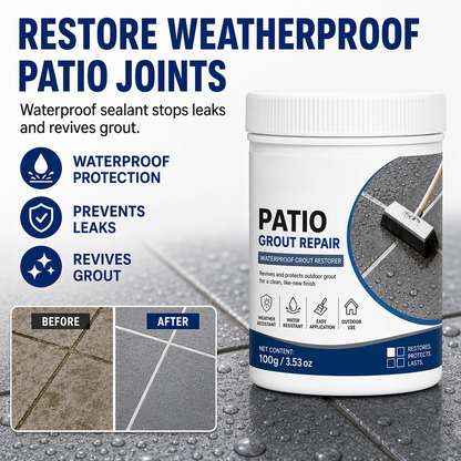 🥳2026 HOT SALE🥳💞50K+ SOLD! 🧱☔ 50% OFF! Water-Based Tile Grout – weather-resistant, quick-drying, fills patio & walkway joints. Stops weeds & cracks, keeps outdoor tiles sealed! 🛡️✅
