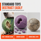 Interactive Dog Soccer Ball Toy with Grab Tabs