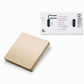 Wireless radio light switch set without wiring with self-adhesive wall switch and receiver