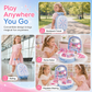 Girls Vanity Toy Set with Dolls and Beauty Accessories