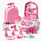 Girls Vanity Toy Set with Dolls and Beauty Accessories