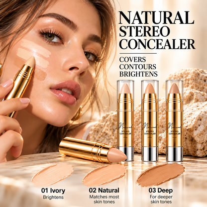 ✨ 3-in-1 Concealer Stick | Creamy Coverage, Brightening & Contour