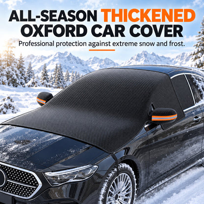 🚗 All-Season Windshield Cover | Snow, Frost & Sun Shield with Mirror Coverage