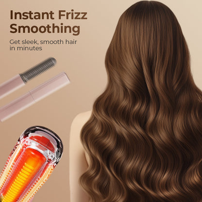 💗 Cordless Mini Hair Straightening Comb | USB-C Travel Touch-Up Styler