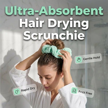 💗 Extra-Large Absorbent Hair Scrunchies | Soft Hair & Wrist Sets