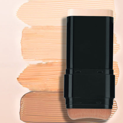 ✨ 2-in-1 Foundation Stick with Brush | 5 Shades, Creamy Quick Touch-Ups