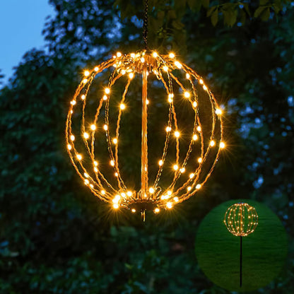 ✨ Hanging LED Light Sphere | Collapsible Warm & Multicolor Décor