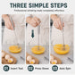 Semi-Automatic Stainless Steel Egg Whisk