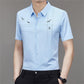 Men's Short-sleeved Ice Silk Shirt