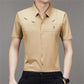 Men's Short-sleeved Ice Silk Shirt