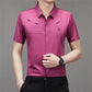 Men's Short-sleeved Ice Silk Shirt