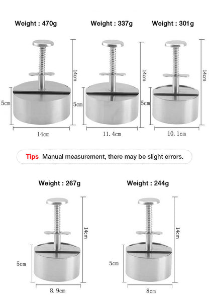 VTYER® Manual meat press for hamburger patties