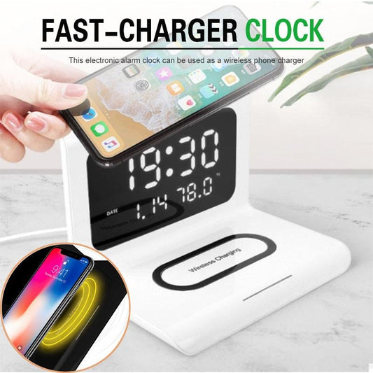 Alarm Clock With Wireless Charging