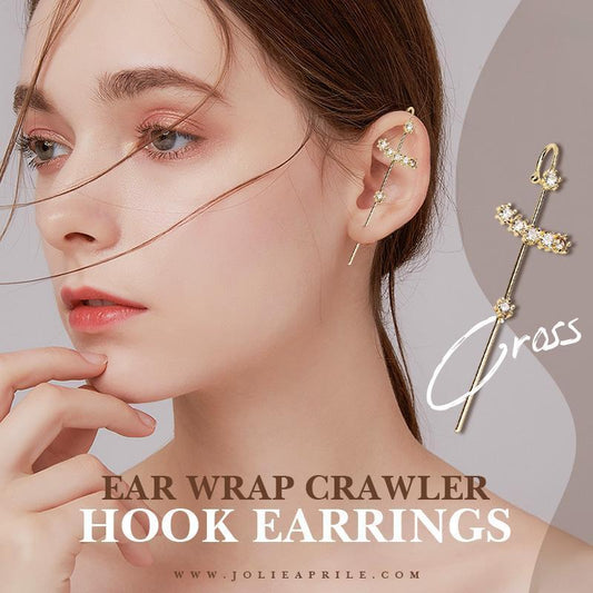 Ear Wrap Crawler Hook Earrings - 2 PCS