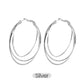 Triple Hoop Diamond Earrings