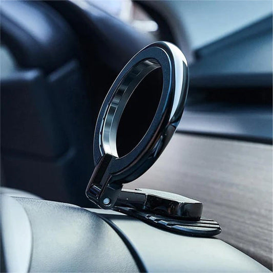 Foldable Phone Navigation Car Magnetic Ring Stand