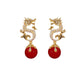 Dragon Hanging Bead Earrings -- （Have one's wishes come true！）