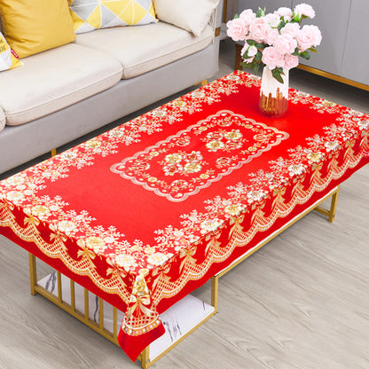 Luxury Waterproof & Oil-Proof Wash-Free Square Tablecloth